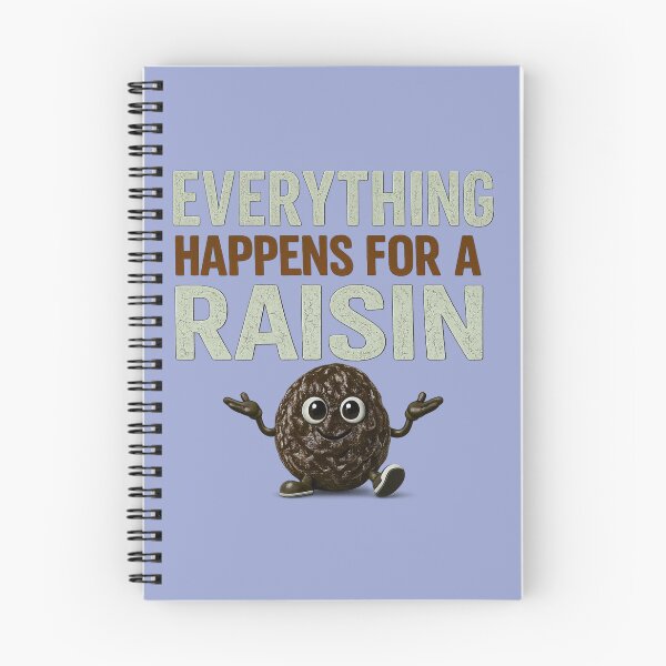 Item preview, Everything Happens for a Raisin Funny Food Pun designed and sold by CJLindy.