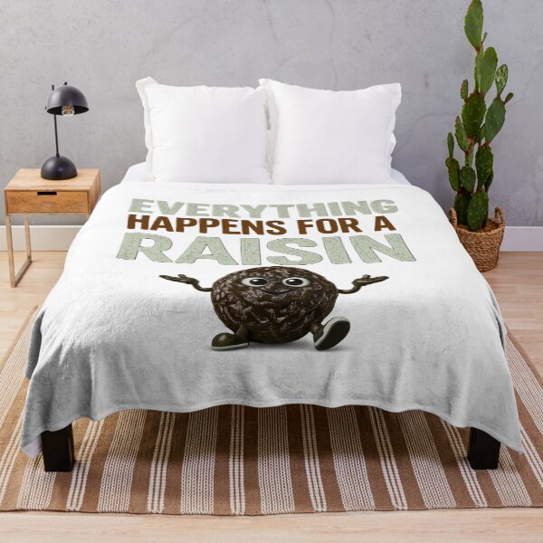 Item preview, Everything Happens for a Raisin Funny Food Pun designed and sold by CJLindy.