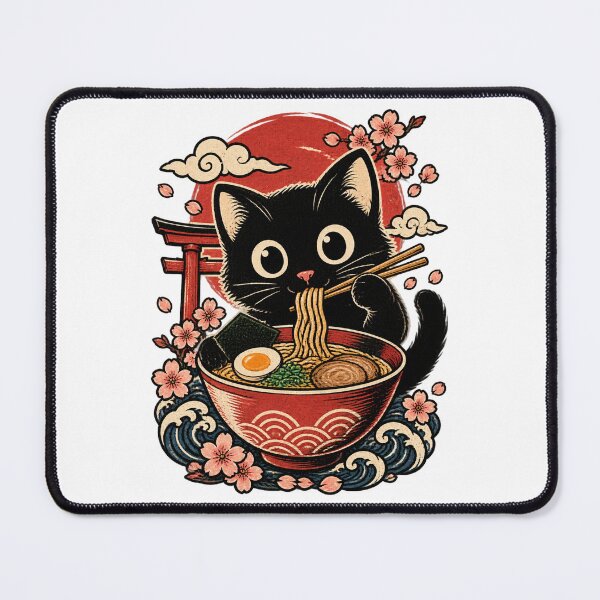 Item preview, Cat Ramen Japanese Funny Graphic Tees Kawaii Cat Anime Gifts | Limited Edition designed and sold by MayGuy.