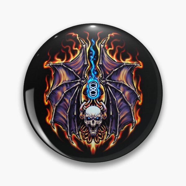 Item preview, Demon Skull Bat Darkart Drawing designed and sold by Shawnsonartshop.