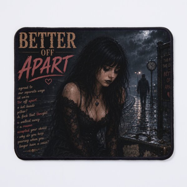 Item preview, Better Off Apart Gothic Heartbreak Art designed and sold by AnnekeJordaan.
