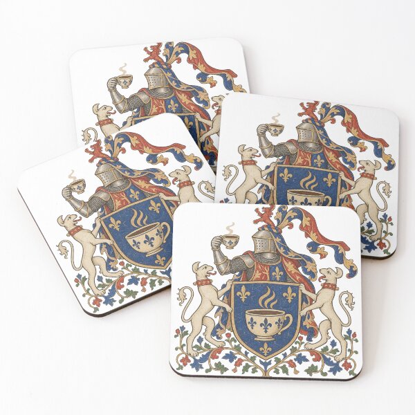 Item preview, Medieval Coffee Knight – Heraldic Coffee Coat of Arms designed and sold by RKWSHOP.