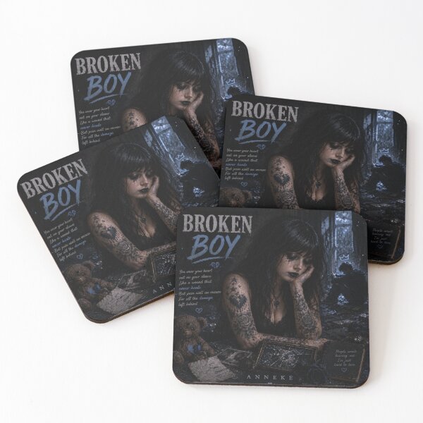 Item preview, Broken Boy Dark Gothic Emotional Art designed and sold by AnnekeJordaan.