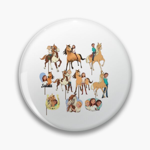 Item preview, Spirit Riding Free badge   designed and sold by Mustelacanaviar.