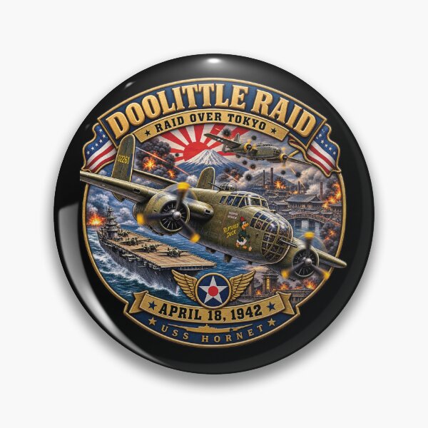 Item preview, Army Air Corps - Doolittle Raid US Hornet Attack Tokyo Japan - Apr 18, 1942 - WWII designed and sold by Military Insignia Products.