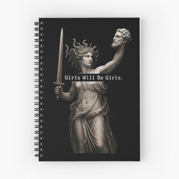 Item preview, Girls Will Be Girls Medusa Greek Mythology Feminist Dark Graphic designed and sold by Lycheelich.