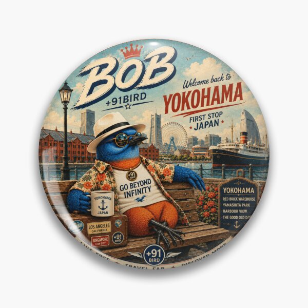 Item preview, BOB Returns to Yokohama – Vintage Japan Harbour Adventure | +91 designed and sold by Plus91BIRD.