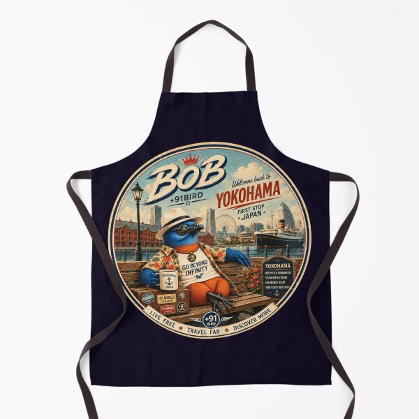 Item preview, BOB Returns to Yokohama – Vintage Japan Harbour Adventure | +91 designed and sold by Plus91BIRD.