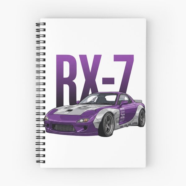 Item preview, Purple Mazda RX-7 FD Widebody Rotary JDM Drift Car Vector Art designed and sold by Motorline44.