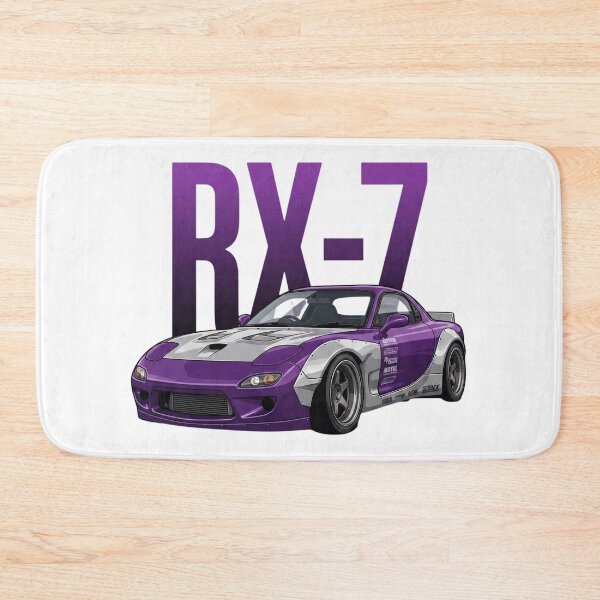 Item preview, Purple Mazda RX-7 FD Widebody Rotary JDM Drift Car Vector Art designed and sold by Motorline44.