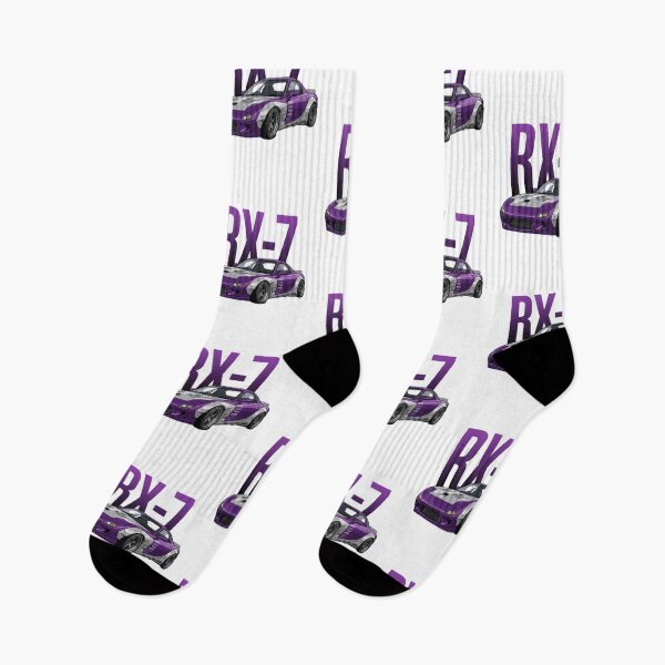 Item preview, Purple Mazda RX-7 FD Widebody Rotary JDM Drift Car Vector Art designed and sold by Motorline44.