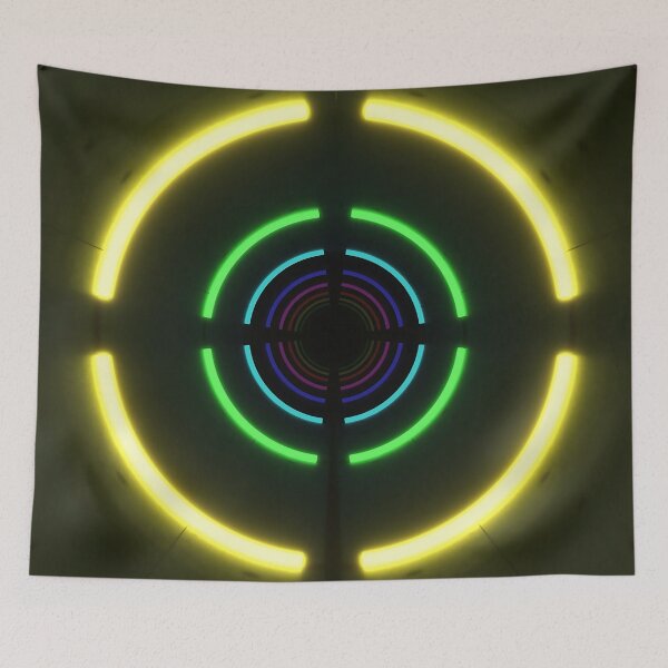 Item preview, Circular Tunnel & Multicolor Neons - Yellow designed and sold by Electric Shock!! Design.