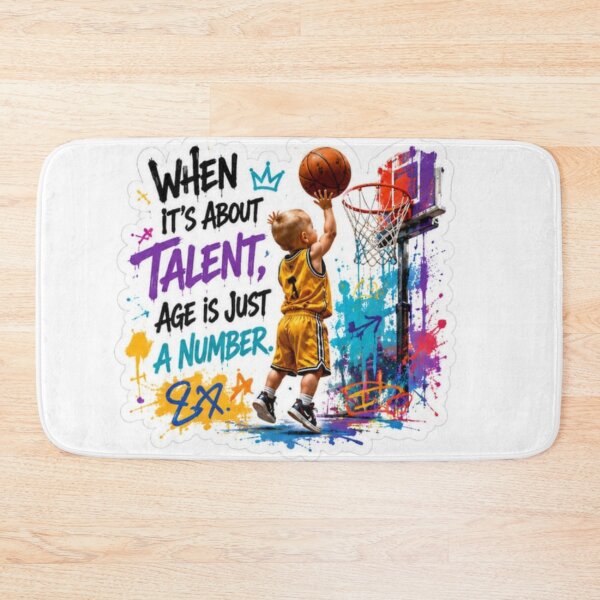 Item preview, When It's About Talent Age Is Just A Number Basketball Sticker designed and sold by Scro-Ciob-Shop.