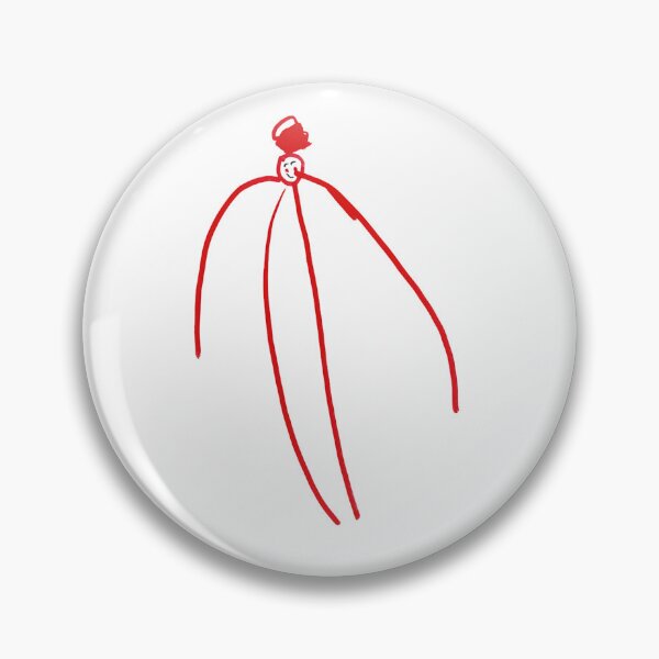 Item preview, Minimalist Red Line Drawing, Abstract Figure Art designed and sold by LittleHandsBigWorld.