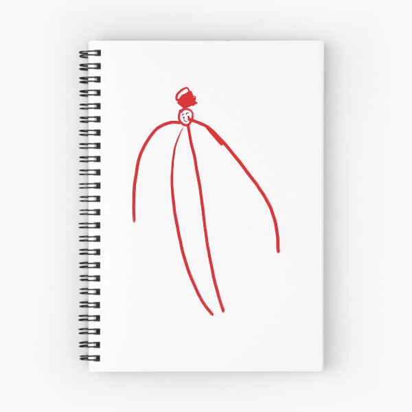 Item preview, Minimalist Red Line Drawing, Abstract Figure Art designed and sold by LittleHandsBigWorld.