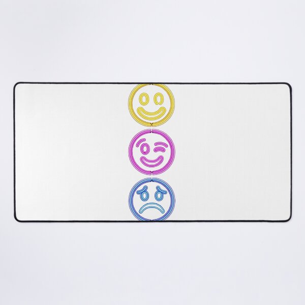 Item preview, Neon Mood Faces - Colorful Glowing Expression Trio designed and sold by DukeNiko.
