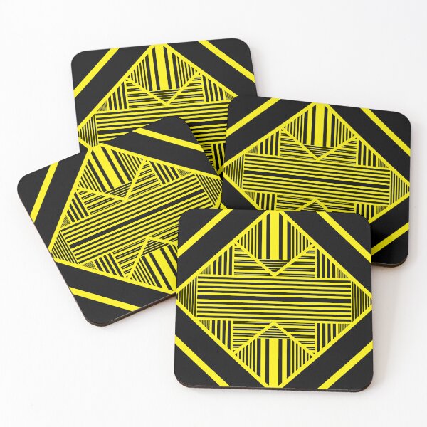 Item preview, Triangle stripes 2 in Yellow and Black designed and sold by LAEC-Shop.
