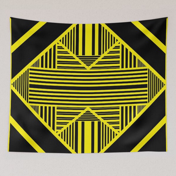 Item preview, Triangle stripes 2 in Yellow and Black designed and sold by LAEC-Shop.