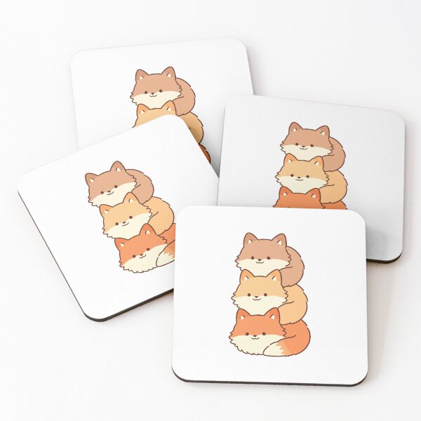 Item preview, Kawaii Fox Stack – Cute Orange Foxes designed and sold by AliveStyle.