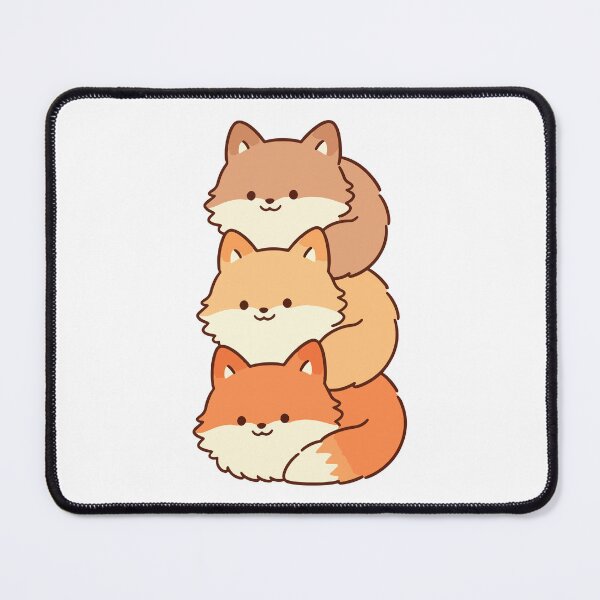 Item preview, Kawaii Fox Stack – Cute Orange Foxes designed and sold by AliveStyle.