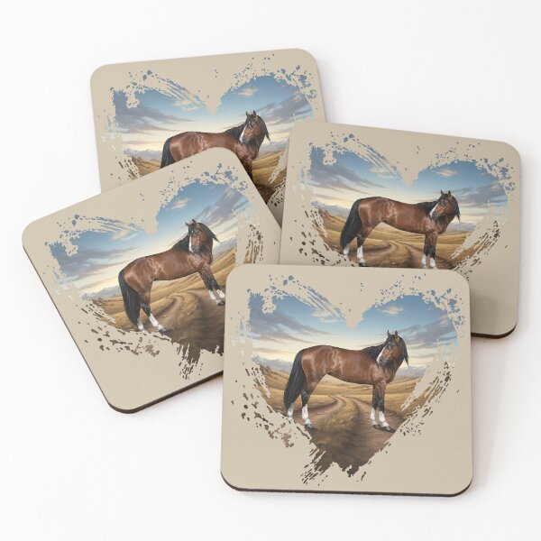 Item preview, An Adaev horse, Kazakhstan, and a heart designed and sold by Cheval-de-coeur.