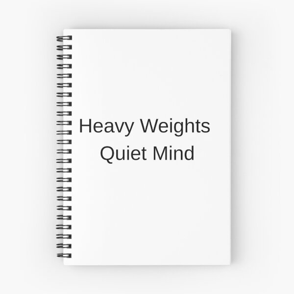 Item preview, Heavy Weights Quiet Mind – Minimalist Gym Motivation Workout Typography designed and sold by Aura-Vibe-.