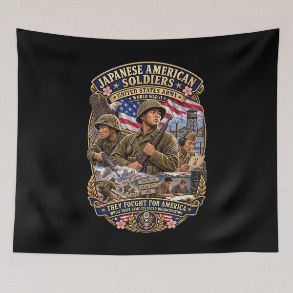 Item preview, Japanese American WWII Soldiers - 3D - Enhanced designed and sold by Military Insignia Products.