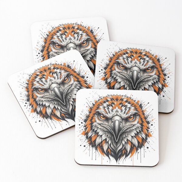 Item preview, Fierce Eagle Head, Splatter Art Illustration designed and sold by gkhanco.