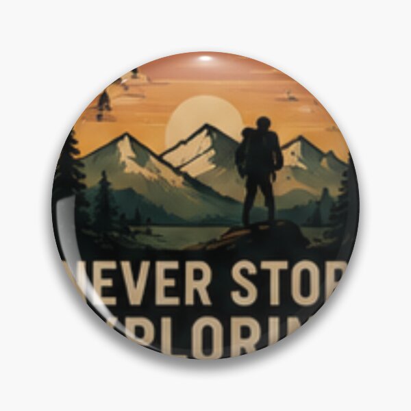 Item preview, Never Stop Exploring Vinyl Sticker - Waterproof Adventure & Mountain Decal for Laptop, Water Bottle, Car, Travel & Luggage designed and sold by everyone cloth house.