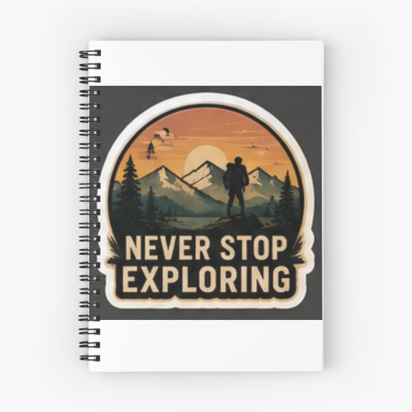 Item preview, Never Stop Exploring Vinyl Sticker - Waterproof Adventure & Mountain Decal for Laptop, Water Bottle, Car, Travel & Luggage designed and sold by everyone cloth house.