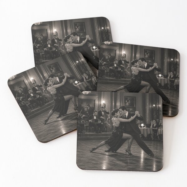 Item preview, Vintage Tango Couple – Elegant Black & White Ballroom Dance Romance designed and sold by ZYVARENNE.
