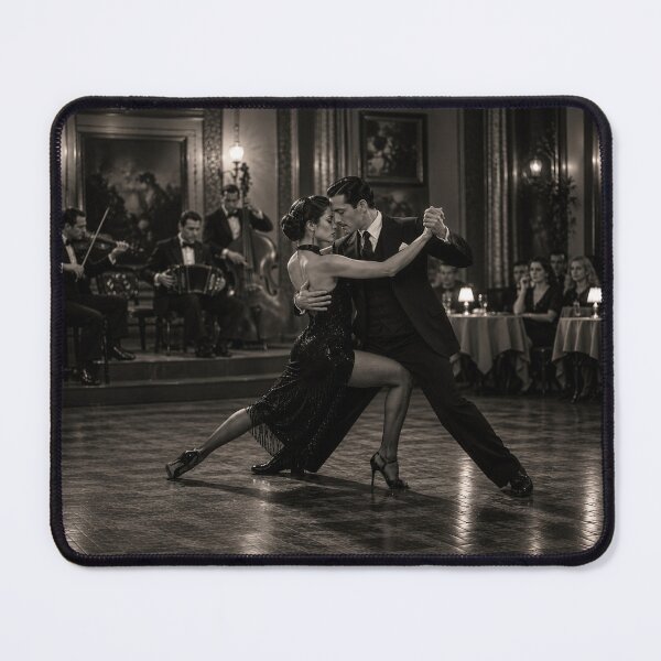 Item preview, Vintage Tango Couple – Elegant Black & White Ballroom Dance Romance designed and sold by ZYVARENNE.