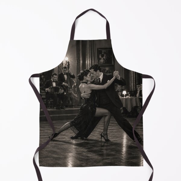 Item preview, Vintage Tango Couple – Elegant Black & White Ballroom Dance Romance designed and sold by ZYVARENNE.