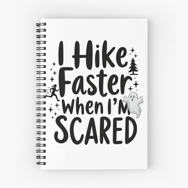 Item preview, I Hike Faster When I’m Scared Halloween Hiking Design designed and sold by GabeMountainArt.