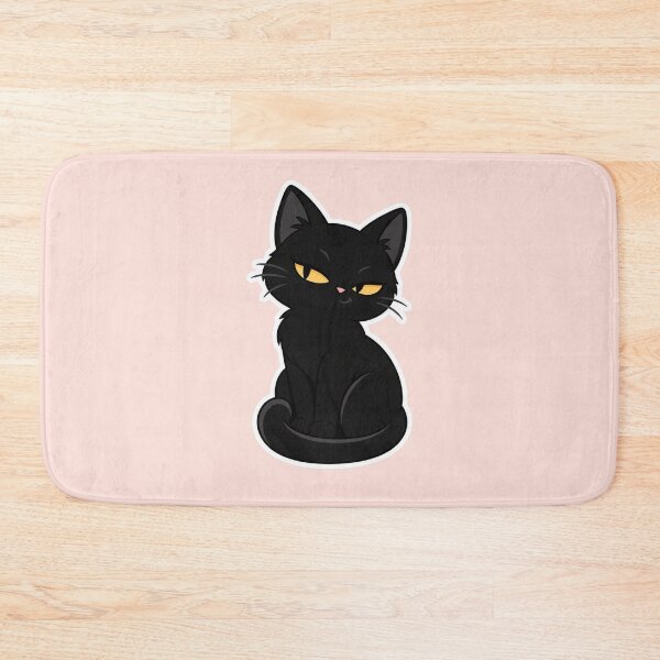 Item preview, Sarcastic Black Cat Cute Sticker Design designed and sold by Inkworksbyshery.