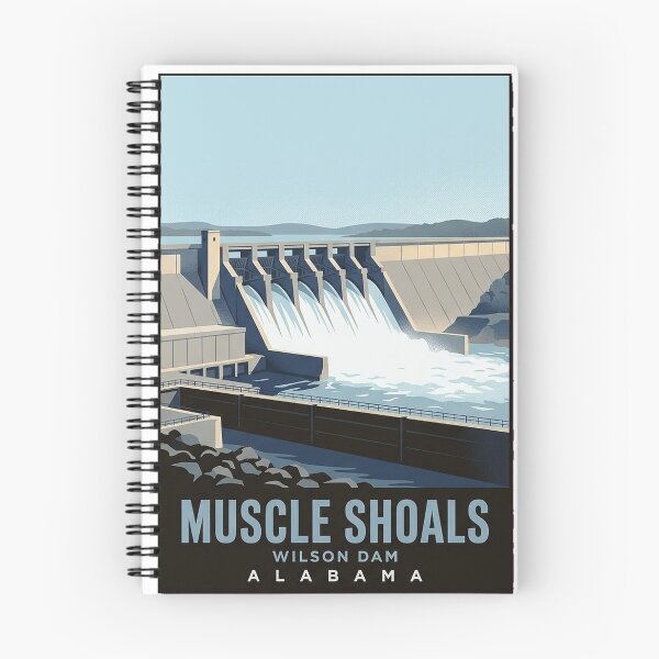Item preview, Wilson Dam Muscle Shoals Alabama Travel Sticker designed and sold by DetourDgn.