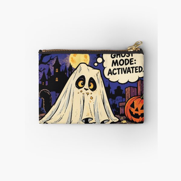 Item preview, Cute Ghost Mode Activated Halloween Cat designed and sold by SON SON.
