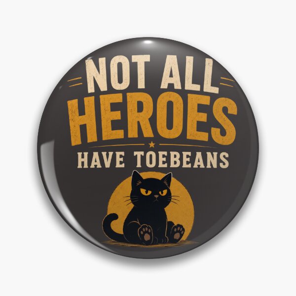 Item preview, Not All Heroes Have Toebeans - Funny Moggy Head Black Cat T-Shirt  designed and sold by Halejo68.
