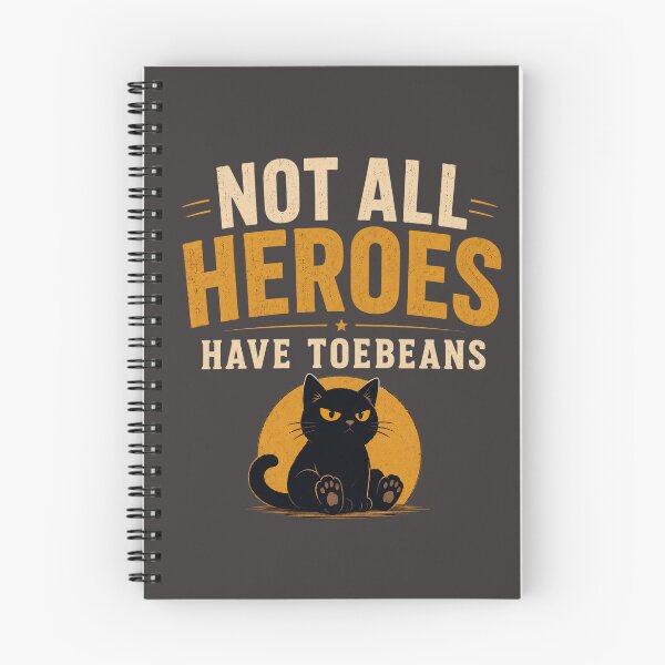 Item preview, Not All Heroes Have Toebeans - Funny Moggy Head Black Cat T-Shirt  designed and sold by Halejo68.