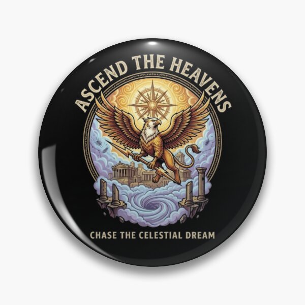 Item preview, Ascend the Heavens – Mythical Griffin Celestial Illustration designed and sold by Dogandesighn.