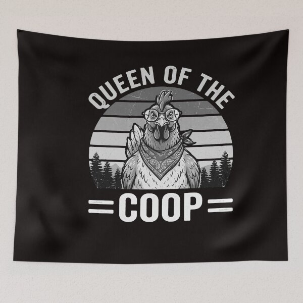 Item preview, Copy of Queen of The Coop - Chicken Mom & Chicken Lady Funny Quote designed and sold by w66aboo.