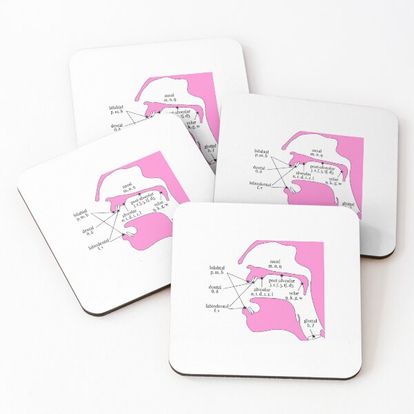 Item preview, Places of Articulation Pink designed and sold by bellaabreu.