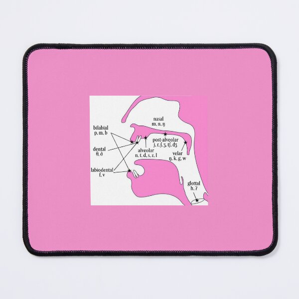 Item preview, Places of Articulation Pink designed and sold by bellaabreu.