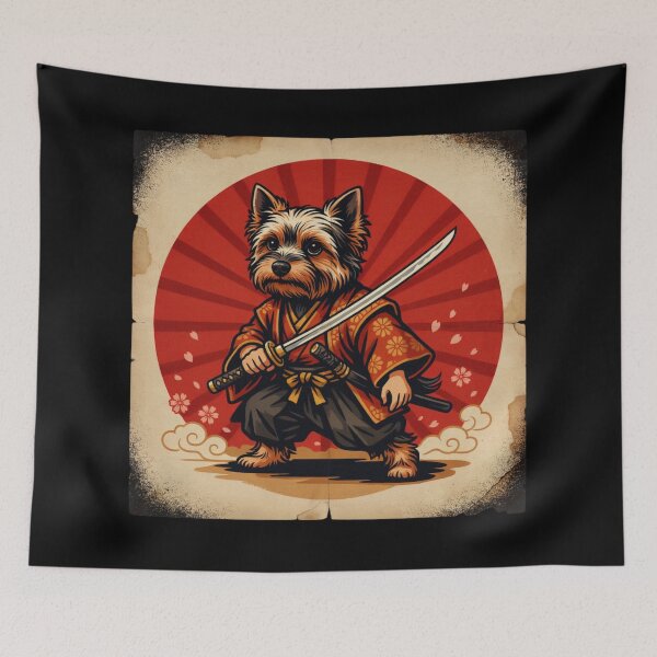 Aperçu de l'œuvre Yorkshire Terrier Samouraï créée et vendue par 123ks.
