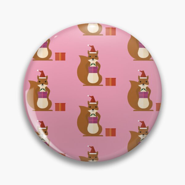 Item preview, Christmas squirrels on pink designed and sold by reneesillus.