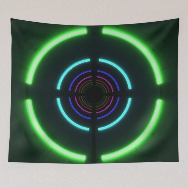 Item preview, Circular Tunnel & Multicolor Neons - Green designed and sold by Electric Shock!! Design.