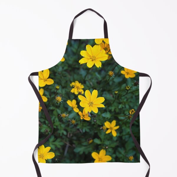 Item preview, Bright yellow Bidens flowers blooming in a garden designed and sold by RastislavS.