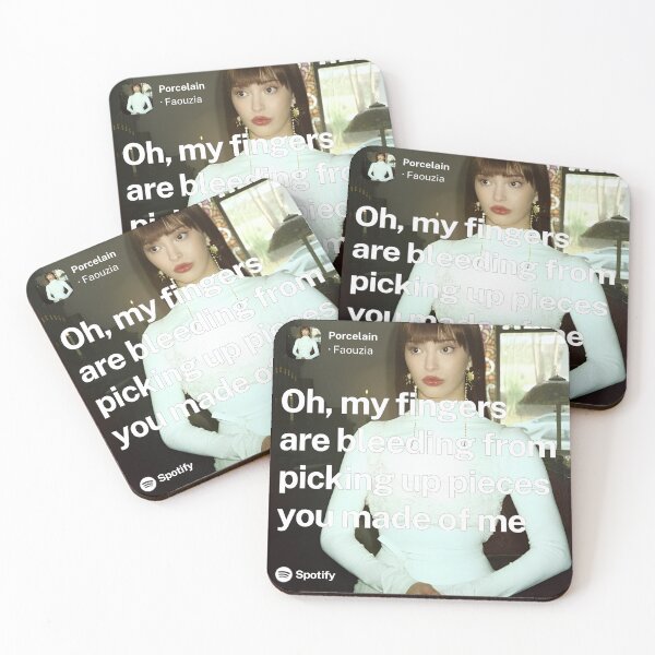Item preview, Porcelain lyrics - Faouzia designed and sold by Milkshake33.