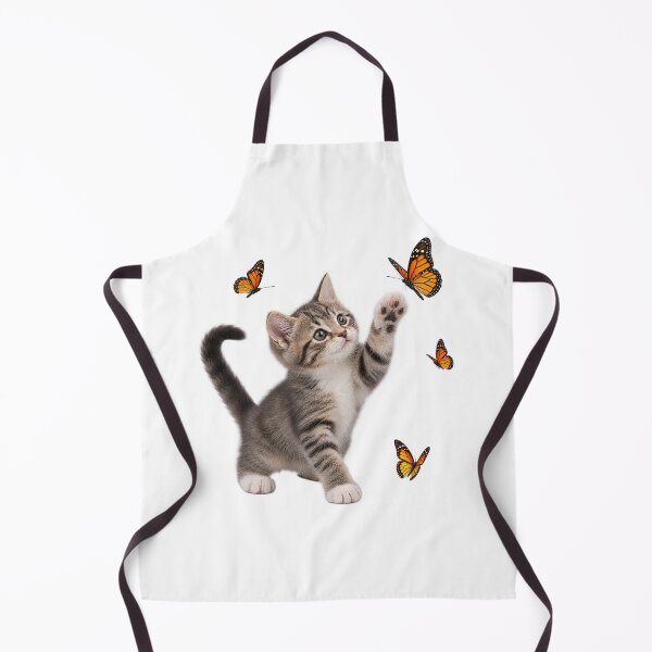 Item preview, Curious kitten and colorful butterflies. designed and sold by Designfs.