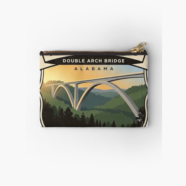 Item preview, Natchez Trace Double Arch Bridge Muscle Shoals Sticker designed and sold by DetourDgn.